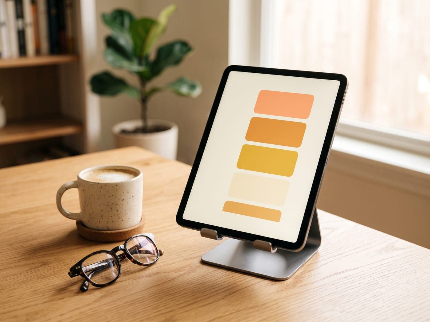 Tablet en un soporte